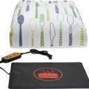 Heat Mat Fits for Fermenting Dough with Heat Preservation Cover, Sourdough Warming Mat for Yeast Bread Baking, Warmer Mat for Food with Thermostat Controller Combo Set