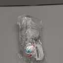 Zeyune Christmas Tree Topper 12 x 45 Inches Large Christmas Bows LED Lights Glitter Satin Mesh Streamer Snowflake Ribbon Decorative Bows for Xmas Tree Decorations Gifts(Silver-White)