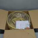 2-Light Flush Mount Ceiling Light Fixture, Industrial Modern Gold Ceiling Lamp, Vintage Farmhouse Light Fixture for Hallway, Bedroom, Dining Room, Living Room, Kitchen, Entryway