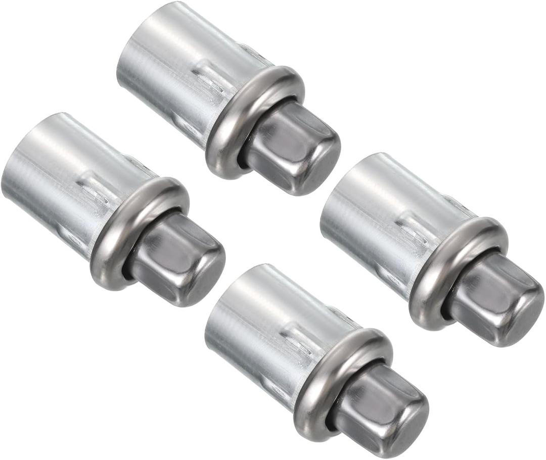 uxcell Adjustable Table Legs, 3.6" Stainless Steel Feet Fit for 1-1/2" O.D Tubing, Set of 4