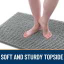 OLANLY Dog Door Mat for Muddy Paws 30x20, Ultra Absorbent Chenille Mud Doormat, Non-Slip Washable and Dirt Trapping Doormat for Indoor Entryway, Quick-Dry Indoor Pet Bed Mats for Dogs, Grey
