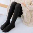 vanberfia Warm Tights for Baby Girl: Winter Cotton Cable Knit Stocking - Thick Toddler Legging for Various Occasions (8-10 Years, Cll17084)
