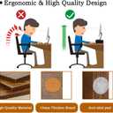 TEAMIX Monitor Riser - 2 Pack, Rustic Brown Wood Adjustable Stand for 2 Monitors/Laptop/PC