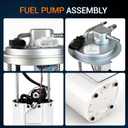 OTO-K Electric Fuel Pump Module Assembly w/Pressure Sensor E3609M Compatible with Chevrolet Chevy Silverado & GMC Sierra 1500 2500 HD 2004-2007, 4.3L V6, 5.3L 6.0L 8.1L V8 w/Sending Unit