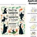 Cozy Halloween Throw Blanket 50x60 Inches - Soft Flannel Oversized Horror Themed Decor for Fall Day of The Dead, Featuring Witch Designs, for Women