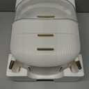 CANITORON Makeup Organizer,Skincare Organizer with 2 Drawers and Transparent Cover,Cosmetic Display Case for Vanity Organizer and Bathroom Countertop Storage.(White) (Large)