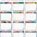 2 x Calendar 2026-2027, 18-Month Wall Calendar from Jan 2026 to Jun 2027, 11.5" x 14.7", Spiral Binding Hanging Monthly Calendar with Twin-Wire Binding, Perfect for Home or Office - Gilded Elegance