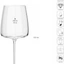 3x Krosno Large White Wine Glasses, Set of 4, 16.2 oz, Modern Collection, Premium Crystalline Glass, Perfect for Everyday, Dishwasher Safe, Made in Europe