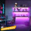 3-Pack Shelf Lights, Upgrade Battery Operated 20inch Led Strip Lights with Remote, Color Change with Timer Floating Shelves LED Wall Lights, DIY Led for Bedroom, Kitchen, Indoor Room Decor