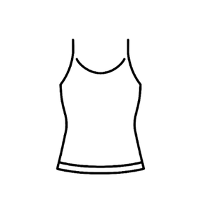 Grey String Top Medium