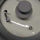 Collapsible Microwave Cover for Food - Silicone and Glass Splatter Guard Lid for 6-12 inch Plates & Bowls, Dishwasher Safe, Heat Resistant, BPA-Free, Gray