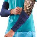 KEMFORD Tattoo Cover Up Sleeves  1 Pair of Lightweight UV Arm Sleeves for Men & Women  Breathable Fabric for Work, Healing Tattoos, and Sun Protection (L)