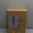 Black LED Dusk to Dawn Outdoor Lighting 2 Packs, 16" Large Outside Farmhouse Wall Lantern, Industrial Porch Wall Mount Light Fixture with Rippled Glass, Waterproof Modern Exterior Sconce Lamp