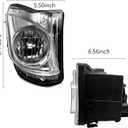 Fog Lights Compatible With 2006-2010 IS250/IS350 Front Bumper Lights Assembly with Halogen Bulbs Fog Lamps Replacement Driver and Passenger Side