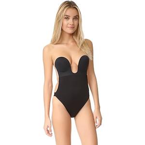 Fashion Forms Women's U Plunge Backless Strapless Bodysuit Small