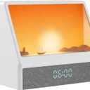 Sunrise Alarm Clock, White Noise Machine Lamp, Wake Up Light with 12 Sounds, Sleep Aid,Dimmable Clock for Adults Kids Bedroom,Bluetooth Speaker
