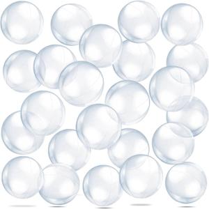Yinder 24 Pieces Clear Inflatable Beach Ball Under The Sea Party Decorations Sponge Mermaid Party Bubble Summer Pool Floating Ball Ocean Theme Supplies