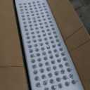 7PM Rectangular Chandelier, Modern Dining Room Light Fixture with Raindrop Chandelier Crystals, 13-Light Flush Mount Rectangle Chandelier for Dining Room Kitchen,Chrome Finish L59'' x W10'' x H9''