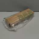 Mifoci 6 Pcs Flameless Advent Candle Set Including 1 Candle Holder Walnut Candlestick Holders and 5 Battery Operated LED Candle For Advent Thanksgiving Christmas Outdoor Centerpieces Purple Pink White