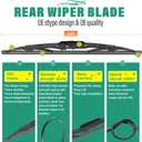 24" 21" 13" Windshield Wiper Blades Replacement for Chevy Chevrolet Traverse 2012 2013 2014 2015 2016 2017 Premium All Weather Front Rear Wipers Set - OEM Quality (Pack of 3)