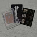 Uyiton Compatible with iPhone 17 Pro Camera Lens Protector - [Not Easy to Break] [Strong Adsorption] [Case-Friendly] Metal Tempered Glass Rear Camera Screen Cover - Cosmic Orange