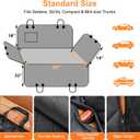 URPOWER Dog Car Seat Cover for Pets 100% Waterproof Seat Cover Hammock 600D Heavy Duty Scratch Proof Nonslip Durable Soft Back Seat Covers for Cars Trucks and SUVs