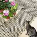 Pomeat 10 PCS Scat Mat for Cats Indoor 16" x 12" with Spikes Sprickle, Digging Deterrent for Dogs, Outdoor for Garden and Fence with 7 Staples