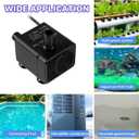 Automatic small sewage pump with water sensor, 3 feet high lift and 100 GPH, mini condensate pump, mini automatic water pump, suitable for pet water fountains, dehumidifiers, auto on/off (Black)