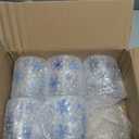 6 Pcs Snowflake Glass Mug Set,12 oz Christmas Coffee Mugs Winter Coffee Cup Glasses Blue and White Snowflake Cups with Handle Xmas Mugs for Home Office Hot Cold Drinks Water Tea Milk Beverage