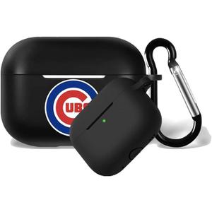 for Cubs Silicone Protective case Compatible with airpods Pro Generation Charging case Cover Keychain