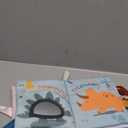 Richgv Baby Books Toys 0-6-12 Months, Baby Boy Gifts Touch and Feel Crinkle Books with Dino Doll, Newborn Infant Carseat Toys 6-9-12 Months Shower Gifts Easter Basket Stuffers