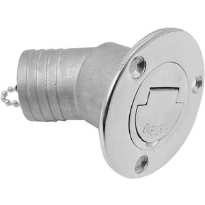Marine Deck Filler/ Fill Keyless Cap 316 Stainless Steel Elbow Boat Accessories Yacht Hardware (Type: Diesel, 50mm/2inch)