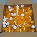 SOUJOY 100 Pack Empty Pill Bottles, 8 Drams Prescription Medicine Vials with Caps, Multi Use Medicine Container for Pill, Crafts, Candy, Supplements and More