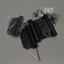 4 Pack Self Closing Door Hinges 3.5 Inch, Matte Black Spring Loaded Hinges with 5/8'' Radius Corners, Adjustable Tension for Garage, Front Door, for Left and Right Hand Door, UL Listed