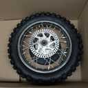 FVRITO Rear Wheel Assembly Replacement for Razor MX500 MX650 SX500 Mini Dirt Rocket Bike 2.50-10 2.50x10 Tire Tube Rim Chain Sprocket Axle Brake Rotor Parts