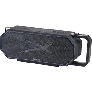 Altec Lansing Waterproof Bluetooth Speaker HYDRASHOCK 2.0 Series, 24W Output, IP67 Waterproof, Floats in Water, 20H Playtime, Party Sync, RGB Led Lights, Qi Charging, Voice Assistant