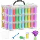 3-Tier Diamond Painting Storage Box,156 Slot Diamond Art StorageSuitable for Pills, Seed, DIY Diamond Art Storage Containers