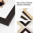 16x24 Picture Frame Set of 3, Black Wood Grain 16x24 Frames for Horizontal and Vertical Wall Mounting (3 pack,Black)