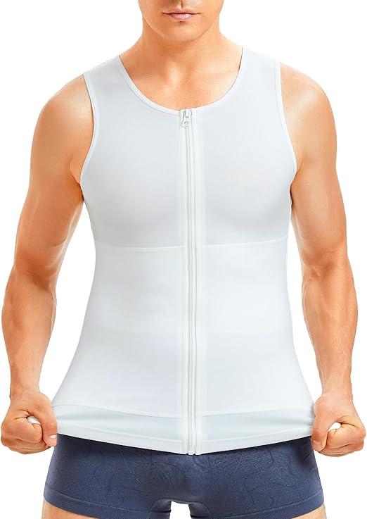 Eleady Compression Shirt Men Workout Shirt Athletic Base Layer Sleeveless Tank Top Slimming Undershirt XXL
