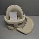 Boppy Proper Posture Floor & Booster Seat with Infant Insert - Ergonomic Baby Chair & Portable Booster Seat with Tray, Adjustable 4-36 Months, Dishwasher-Safe Tray - Oatmeal