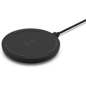 Belkin Quick Charge Wireless Charging Pad - 10W Qi-Certified Charger Pad for iPhone, Samsung Galaxy, Apple Airpods Pro & More - Charge While Listening to Music, Streaming Videos, & Video Calls, Black
