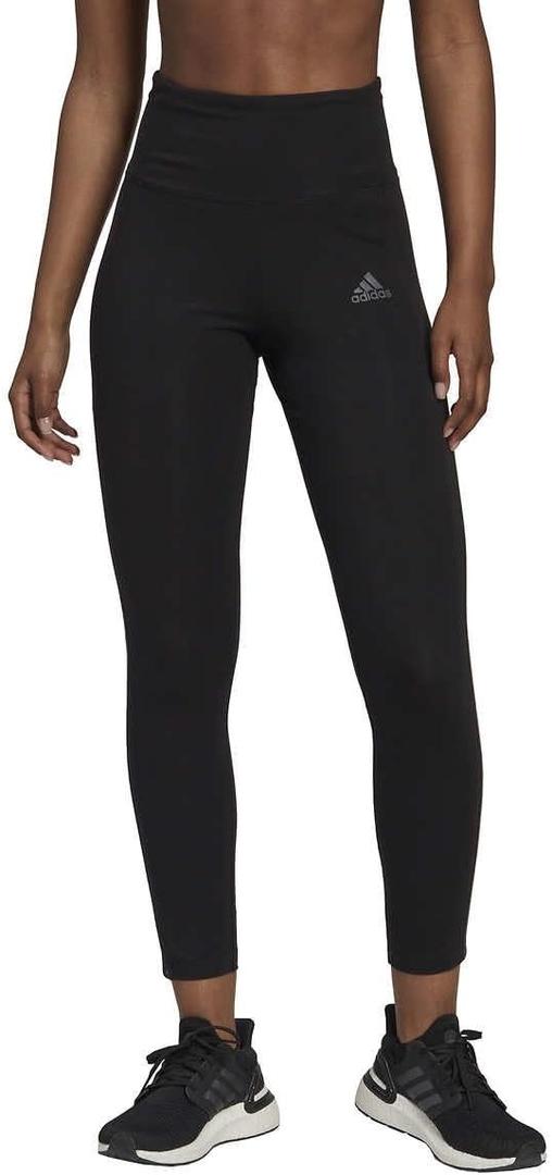 adidas Leggings for Women - Cotton Leggings - Black Leggings - High Waisted - 7/8 Length (Black, XXL)