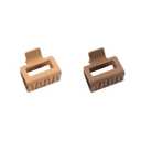 Matte Hair Clips for Women and Girls - Rectangle Small Claw Clips for Thin/Medium Fine Hair - Nonslip Jaw Clips ( Khaki, Brown)