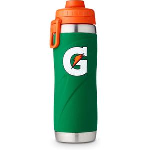 Gatorade Stainless Steel Sport Bottle, 26oz, Double-Wall Insulation, Green , 26oz (Pack of 1)