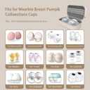 Wearable Breast Pumps Carrying Bag for Hands-Free Breast Pump, Hard Shell Case with Adjustable Crossbody Strap, On-the-Go Storage Pump Case for Momcozy/Willow/eufy/Nuliie/Lansinoh