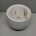 LE TAUCI Ceramic Plant Pots, 5.1 + 6.4 Inch Footed Pots for Plants, Modern Flower Pots for Home and Office, Indoor Planters with Drainage, Reactive Glaze White