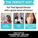 Funny Coasters - Perfect White Elephant Gifts - Unique Gifts for Women Men - Cool Friend Gifts - Secret Santa Gifts - Gag Gifts - Couples Gifts - Funny Housewarming Gifts - Birthday