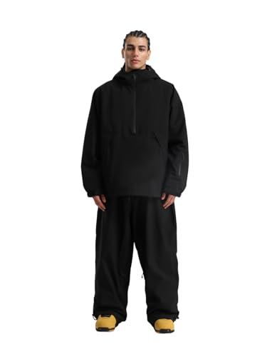 GSOU SNOW Mens Ski Jacket and Pants Set Ski Suit Snowboard Pants Mens Snow Suit Snowboarding Jacket Waterproof Windproof Large