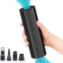 Electric Air Pump for Inflatables- 22000mAH Rechargeable Battery Powered Air Mattress Pump- Cordless Portable Air Pump, Quick-Fill Inflator Pump for Camping Air Mattress Bed, Pool Floats Toys, Boats (Black)