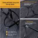 Reading Glasses For Men Women, Blocking Eyeglasses Computer Eye Glasses, TR90 Quality Lightweight